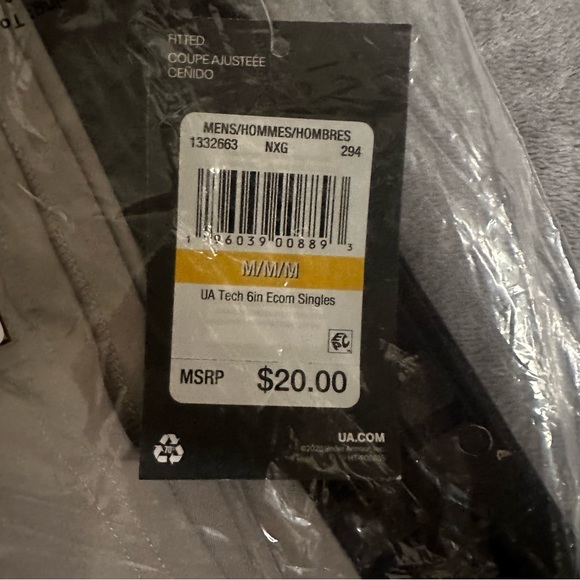 Under Armour - Men’s UA Tech 6” Boxerjock - Pewter - Medium - Picture 3 of 4